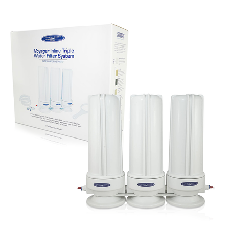 Voyager Triple Inline Water Filter System - Inline Water Filters - Crystal Quest