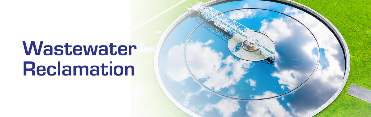 waster water reclamation banner of crystal clear water that has been decontaminated