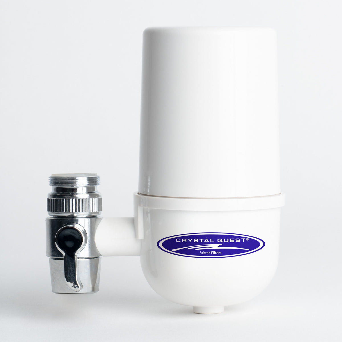 White Faucet Mount Water Filter System (6 Stages) - Faucet Mount Water Filters - Crystal Quest