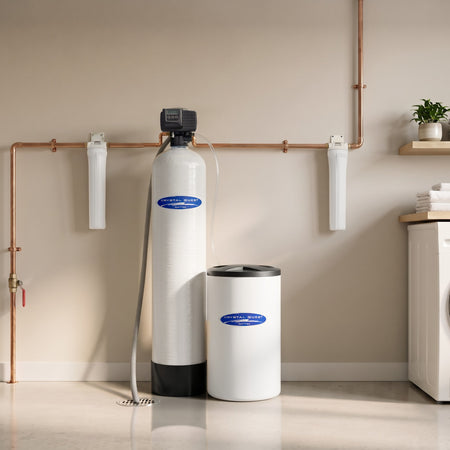 Whole House Water Softener with Sediment and Carbon Filters - Whole House Water Filters - Crystal Quest®