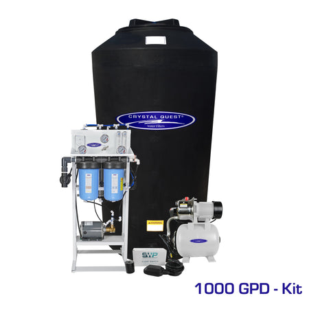 1000 GPD / Add Storage Tank Kit (165 Gal) Whole House Reverse Osmosis System - Reverse Osmosis System - Crystal Quest