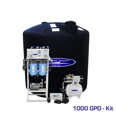 1000 GPD / Add Storage Tank Kit (220 Gal) Whole House Reverse Osmosis System - Reverse Osmosis System - Crystal Quest