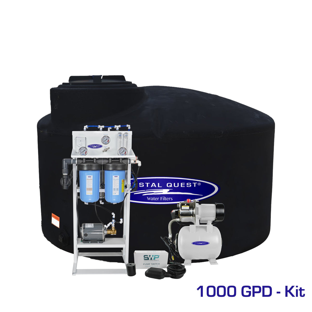 1000 GPD / Add Storage Tank Kit (550 Gal) Whole House Reverse Osmosis System - Reverse Osmosis System - Crystal Quest