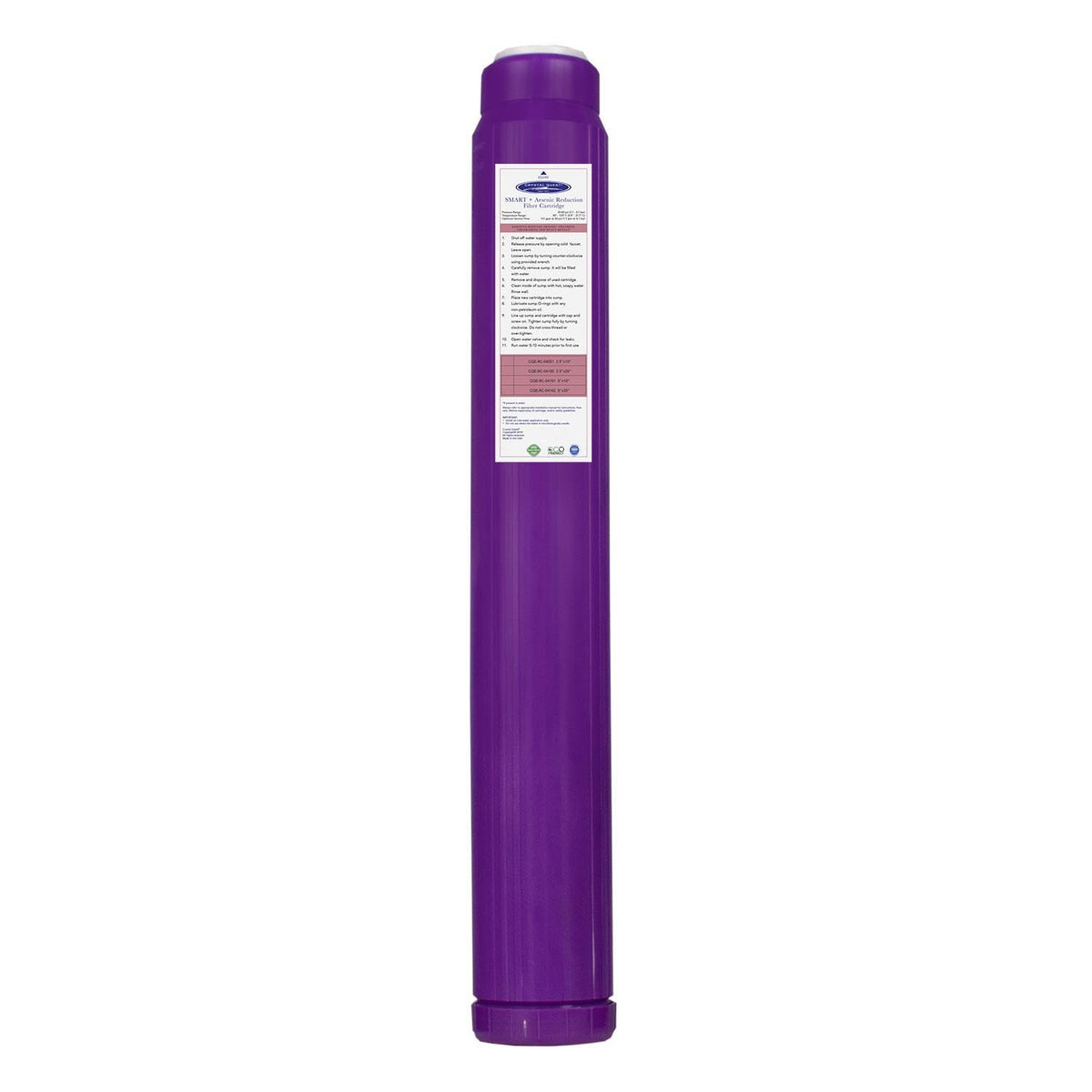 2-7/8” x 20” Arsenic Removal + SMART Filter Cartridge - Water Filter Cartridges - Crystal Quest