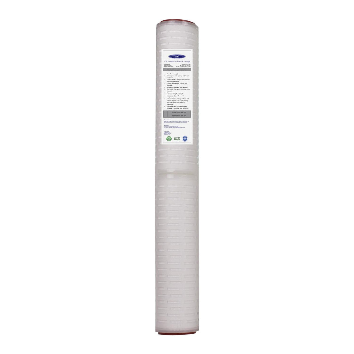 2-7/8" x 20" Ultrafiltration (UF) Water Filter Membrane - Water Filter Cartridges - Crystal Quest