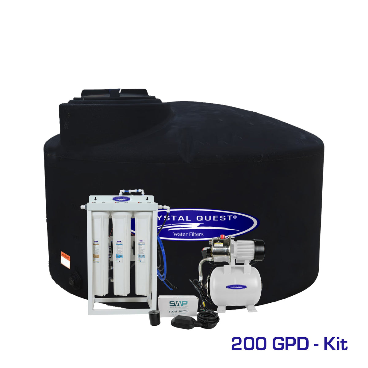 200 GPD / Add Storage Tank Kit (550 Gal) Whole House Reverse Osmosis System - Reverse Osmosis System - Crystal Quest