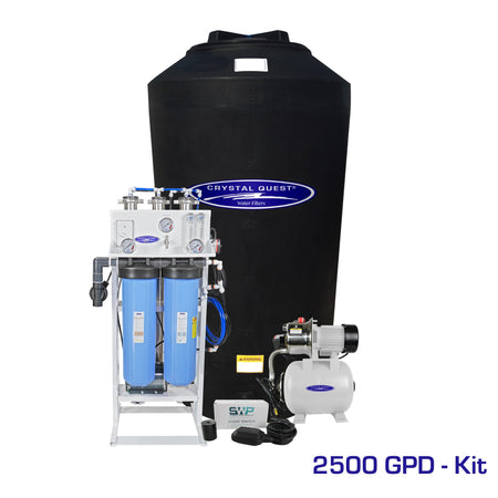 2500 GPD / Add Storage Tank Kit (165 Gal) Whole House Reverse Osmosis System - Reverse Osmosis System - Crystal Quest
