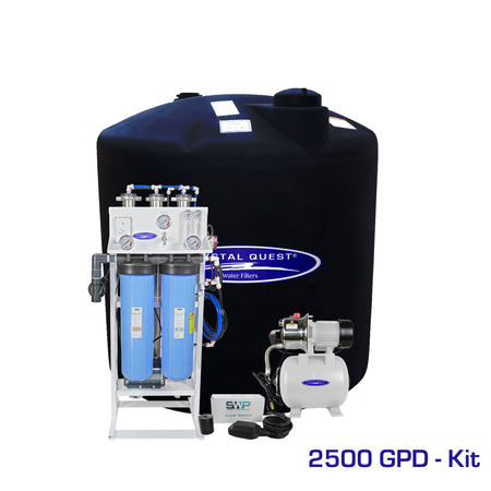 2500 GPD / Add Storage Tank Kit (220 Gal) Whole House Reverse Osmosis System - Reverse Osmosis System - Crystal Quest