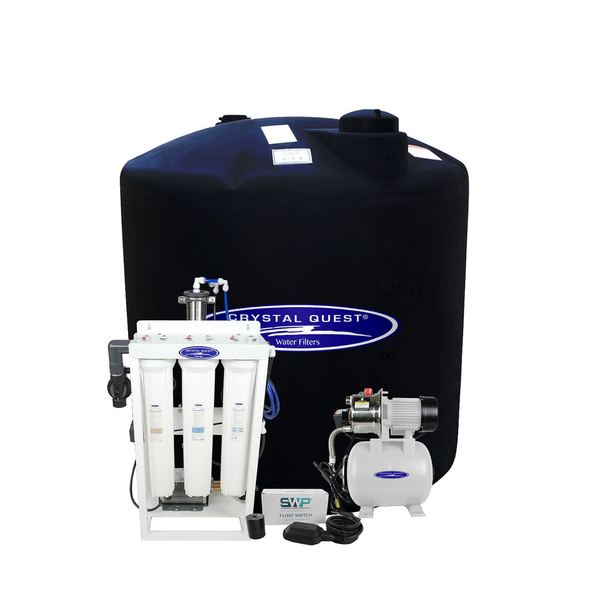 400 GPD / Add Storage Tank Kit (220 Gal) Whole House Reverse Osmosis System - Reverse Osmosis System - Crystal Quest