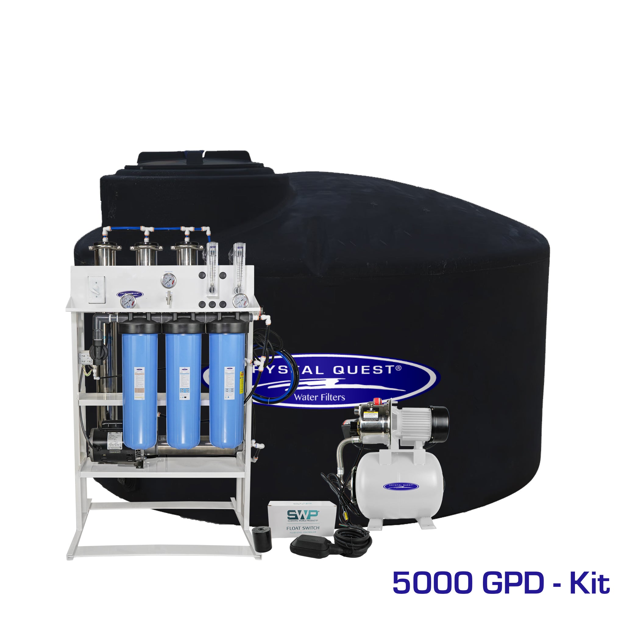 4000 GPD / Add Storage Tank Kit (550 Gal) Whole House Reverse Osmosis System - Reverse Osmosis System - Crystal Quest