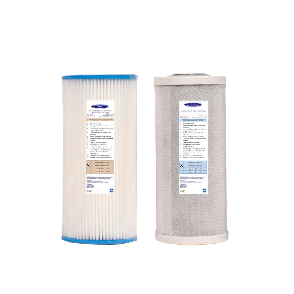 500/1000 GPD Whole House RO Filter Pack - Water Filter Cartridges - Crystal Quest