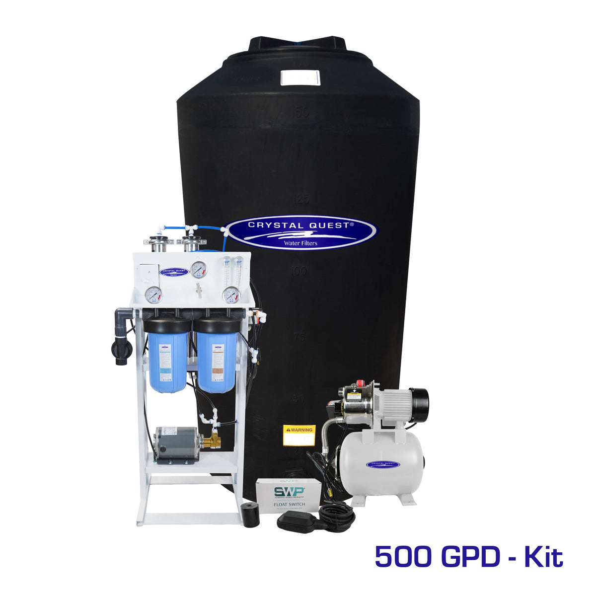 500 GPD / Add Storage Tank Kit (165 Gal) Whole House Reverse Osmosis System - Reverse Osmosis System - Crystal Quest