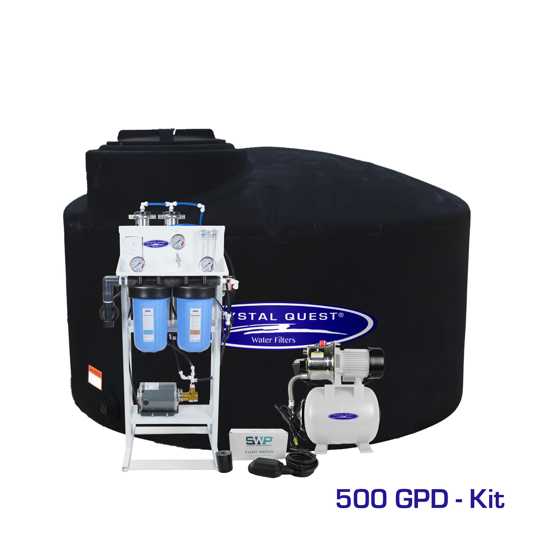 500 GPD / Add Storage Tank Kit (550 Gal) Whole House Reverse Osmosis System - Reverse Osmosis System - Crystal Quest
