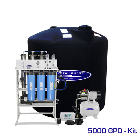 5000 GPD / Add Storage Tank Kit (220 Gal) Whole House Reverse Osmosis System - Reverse Osmosis System - Crystal Quest
