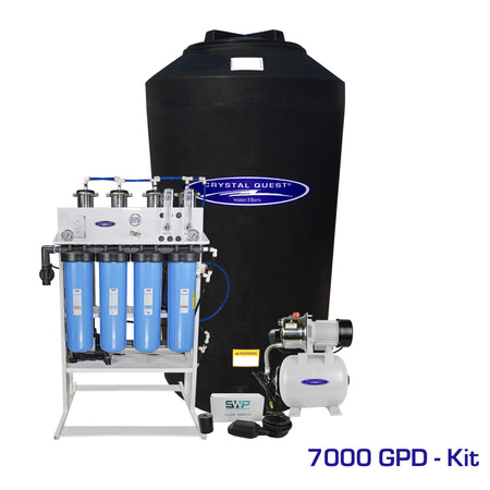 7000 GPD / Add Storage Tank Kit (165 Gal) Whole House Reverse Osmosis System - Reverse Osmosis System - Crystal Quest