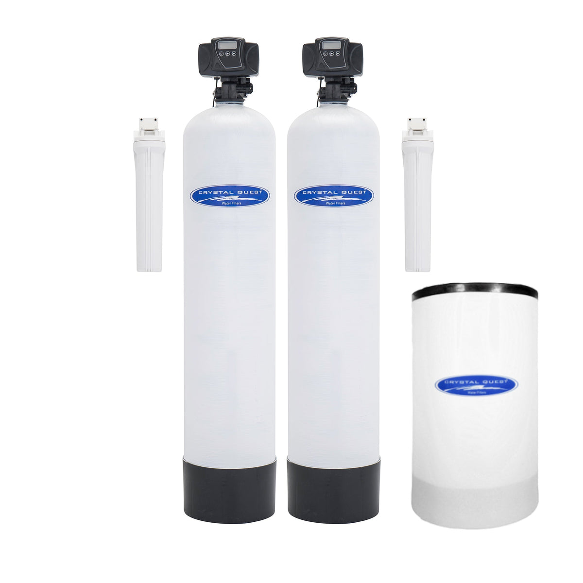 Add Softener / Fiberglass / 1,000,000 Gallons SMART Whole House Water Filter (9-13 GPM) - Whole House Water Filters - Crystal Quest