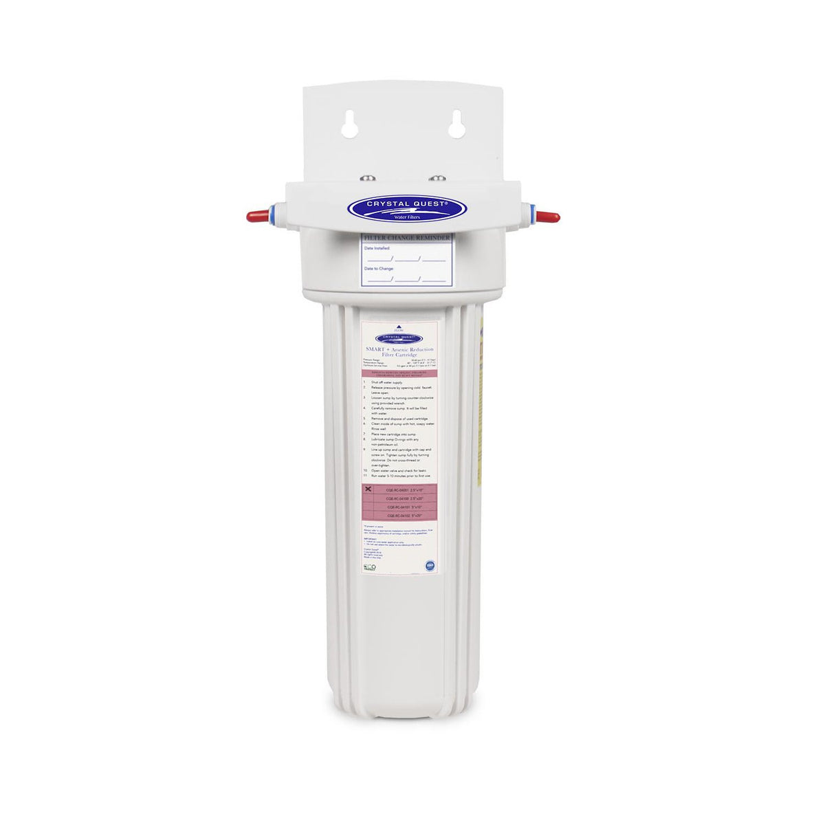 Arsenic Removal + SMART Refrigerator / In-line Water Filter System - Inline Water Filters - Crystal Quest