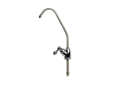 Chrome Faucet with 1/4" Tube (European Handle) - Parts - Crystal Quest