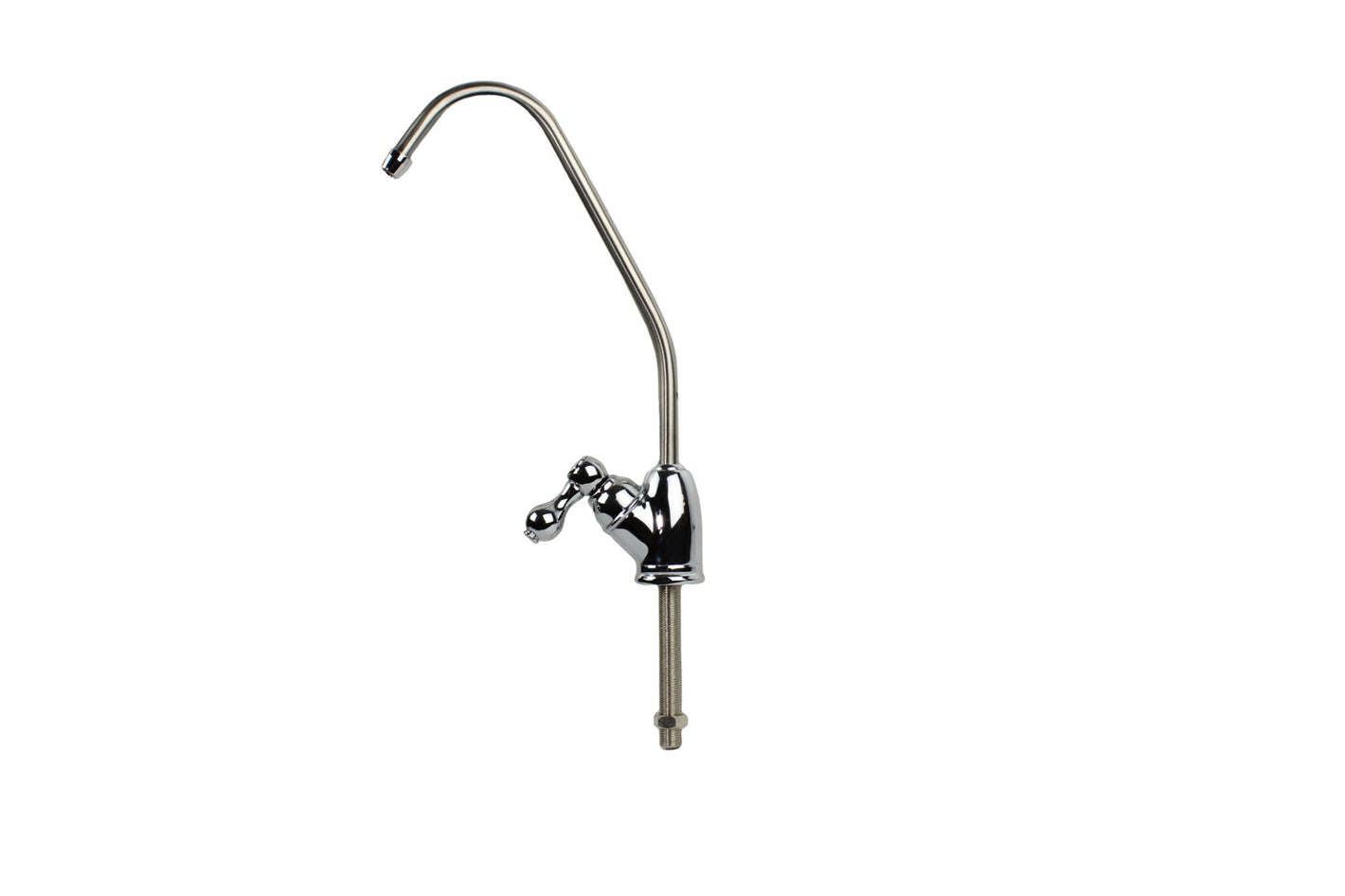 Chrome Faucet with 1/4" Tube (European Handle) - Parts - Crystal Quest