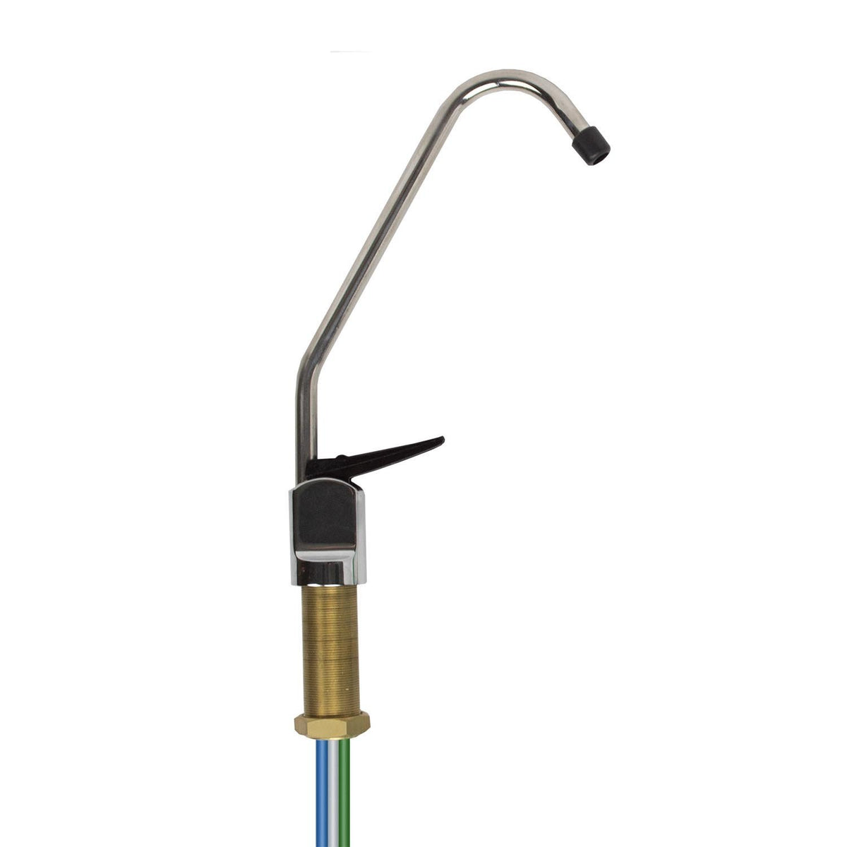 Chrome Faucet with 1/4" Tube (Standard Handle, 3-Way Tube)) - Parts - Crystal Quest Water Filters