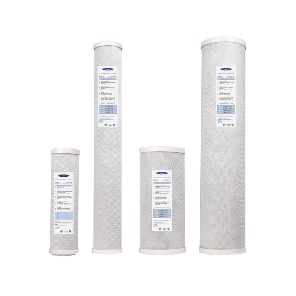 Coconut Based 5-Micron Carbon Block Filter Cartridge - Water Filter Cartridges - Crystal Quest