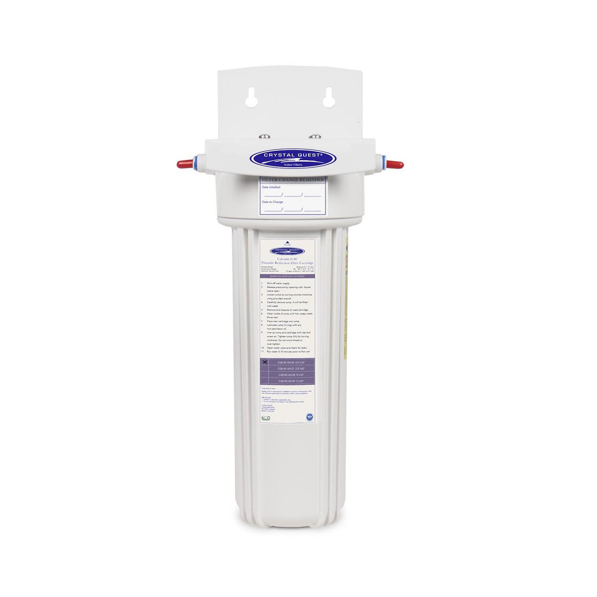 Fluoride Removal + SMART Refrigerator / In-line Water Filter System - Inline Water Filters - Crystal Quest