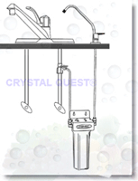 Fluoride Removal + SMART Single Under Sink Water Filter System - Under Sink Water Filters - Crystal Quest