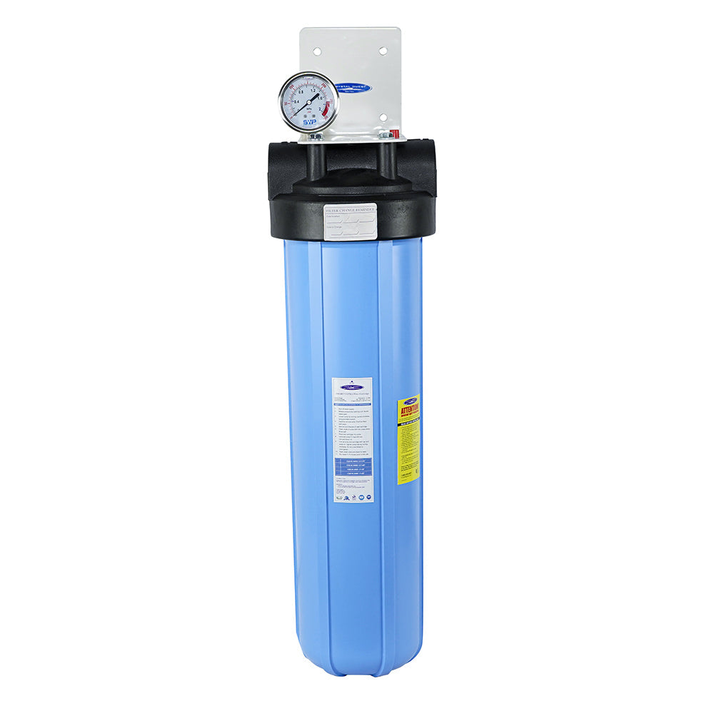 Single / 1" / No System Stand Big Blue Whole House Water Filter, Arsenic Removal (4-6 GPM | 1-2 people) - Whole House Water Filters - Crystal Quest