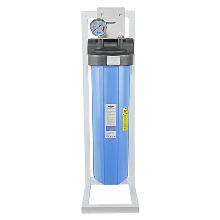 Single / 1" / With System Stand Big Blue Whole House Water Filter, Arsenic Removal (4-6 GPM | 1-2 people) - Whole House Water Filters - Crystal Quest