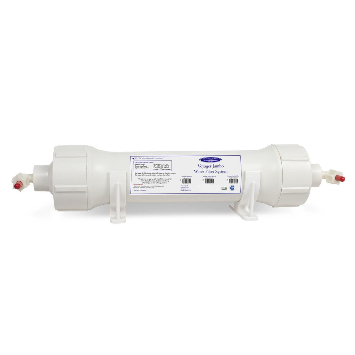 Voyager Jumbo Inline Water Filter System - Inline Water Filters - Crystal Quest
